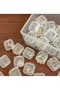 5 Pcs Transparent Plastic with Locking Lid Jewelry Medicine Mini Accessories Storage Cases - 4