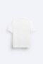 Signature Printed Oversize White Men's T-Shirt - 5