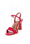Vizzano Ladies High Heel Sandals Red | Made In Brazil - 2
