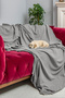 Anti-Slip Seat Cover Reversible Microfiber Chenille 175X215 cm Lead – Cat Dog and Child Friendly