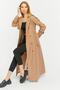 Reglan Sleeve Seasonal Lined Full Length Women's Trench Coat, Cap - 5