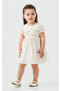100% Cotton Muslin Girl's Dress with Floral Pattern and Lining - 7