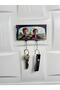 Spectacled Sorcerer and Red Companion Charming Adventure: Enjoyable Journey Keychain