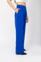 Women's Cobalt Blue High Waist Pleated Palazzo Fabric Pants Drl-100078236 - 3