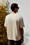 Provence Men's Crew Neck 100% Organic Cotton Regular Fit Light Beige T-Shirt - 6