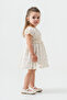 100% Cotton Muslin Girl's Dress with Floral Pattern and Lining - 4