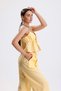 Selina Tie Detail Top Wide-Leg Trousers Woven Linen Two-Piece Set - 6
