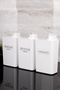 Set of 3 Self-Scaled Detergent Dispenser Boxes Colors Whites Softener Labeled 3000ml - 6