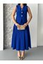 Women's Top and Bottom Set Stylish Button Detail Premium Vest Skirt Two-Piece Suit - 3