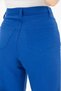 Women's Colorful Gabardine Loose-Fit Pants with Fringed Hem - 6