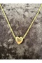 Gold Color Heart Necklace - 2