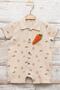 Car Patterned Muslin Baby Boy Jumpsuit with Carrot Accessories - 2