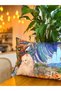 Cat Patterned Suede Double Sided Digital Printing Colorful Throw Pillow Cover - 30 X 50 cm - 5