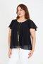 Women's Stylish and Modern Design Blouse with Large Size Pendant - 4