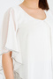 Women's Blouse with Rhinestones Chiffon Plus Size - Stylish and Modern Design - 3