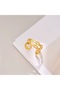 Double Spiral Model Gold Color Adjustable Women's Ring - 3
