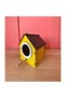 Wooden Decorative Bird House Nest, Nest, Balcony, Garden Accessory (Yellow)