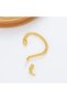 Medusa - Gold Snake Ear Top Silver Silver Color Earrings (for Left Ear) - 4