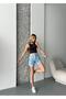 TREND TINT WASHED Aged EFFECT BAGGY JEAN DENIM BERMUDA ROLLER SHORTS - 7