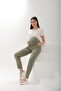 Pregnancy Stretchy Belly-Banded Adjustable-Waist Mom Fit Jeans