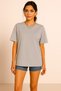 Women's Basic Oversize Lycra 100% Organic Cotton Fabric Crew Neck T-Shirt - 2