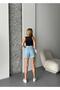 TREND TINT WASHED Aged EFFECT BAGGY JEAN DENIM BERMUDA ROLLER SHORTS - 3