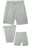 Large Size 110 - Suitable for 155 Kilos Lycra Combed Cotton Men's Shorts with Embroidered Detailed Fitted Pockets
