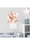 Cute Mother and Baby Teddy Bear Flowers Kids Room Wall Sticker - Socket Sticker - 3