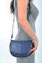 Women's Navy Blue Genuine Leather Daily Women's Shoulder Bag - 4