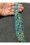 Dd48 Green Blue Colorful Bohemian & Handmade Beaded Necklace - 3
