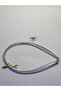 Dd44 Blue White Triple Gold Starfish Layered Design Necklace with Heart Charm - 4