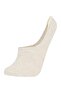 Women's Basic Plain Invisible 3-Piece Cotton Ballerina Socks T6922Azns - 6