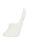 Women's Basic Plain Invisible 3-Piece Cotton Ballerina Socks T6922Azns - 3