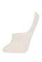 Women's Basic Plain Invisible 3-Piece Cotton Ballerina Socks T6922Azns - 7