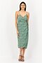 Women Floral Print Belted Wrap Dress, Multicolor - 3