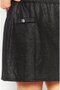 Women Metallic Mini Skirt, Black/Sliver - 3