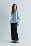 Blue Lena Balloon Sleeve Shirt - 7