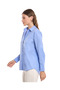 Solid Shirt with Classic Collar and Long Sleeves - 2