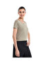 Ribbed Top with Crew Neck and Short Sleeves - 2