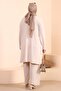 Women's Hijab Suit Large Size 2 Piece Set Hijab Combination Stone - 7