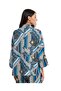 Patterned Shirt with Classic Collar and 3/4 Sleeves - 3