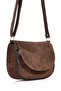 Genuine Leather Suede Midi Daily Women's Shoulder Bag