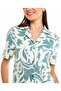 Patterned Shirt with Lapel Collar and Short Sleeves - 5
