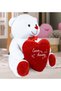 100cm My Dear Mother Written Heart Plush Teddy Bear (100% Local) - 3