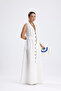 Leona 100% Linen Front Button Belted Long Dress - 4
