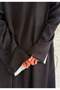 Women's Two Colour Reversible Abaya - Black and White - 6
