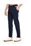 Solid Slim Fit Trousers with Button Closure - 3