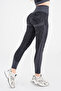 Super Stretchy Push-Up Detailed Snake Print Sports Long Sleeve Set - 7
