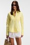 Papilus Women's Regular 100% Organic Cotton Slim Long Shirt Collar Long Sleeve Yellow Shirt - 2