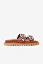 Soleil Tabaj Skin Double Thick Band Stone Women's Slipper